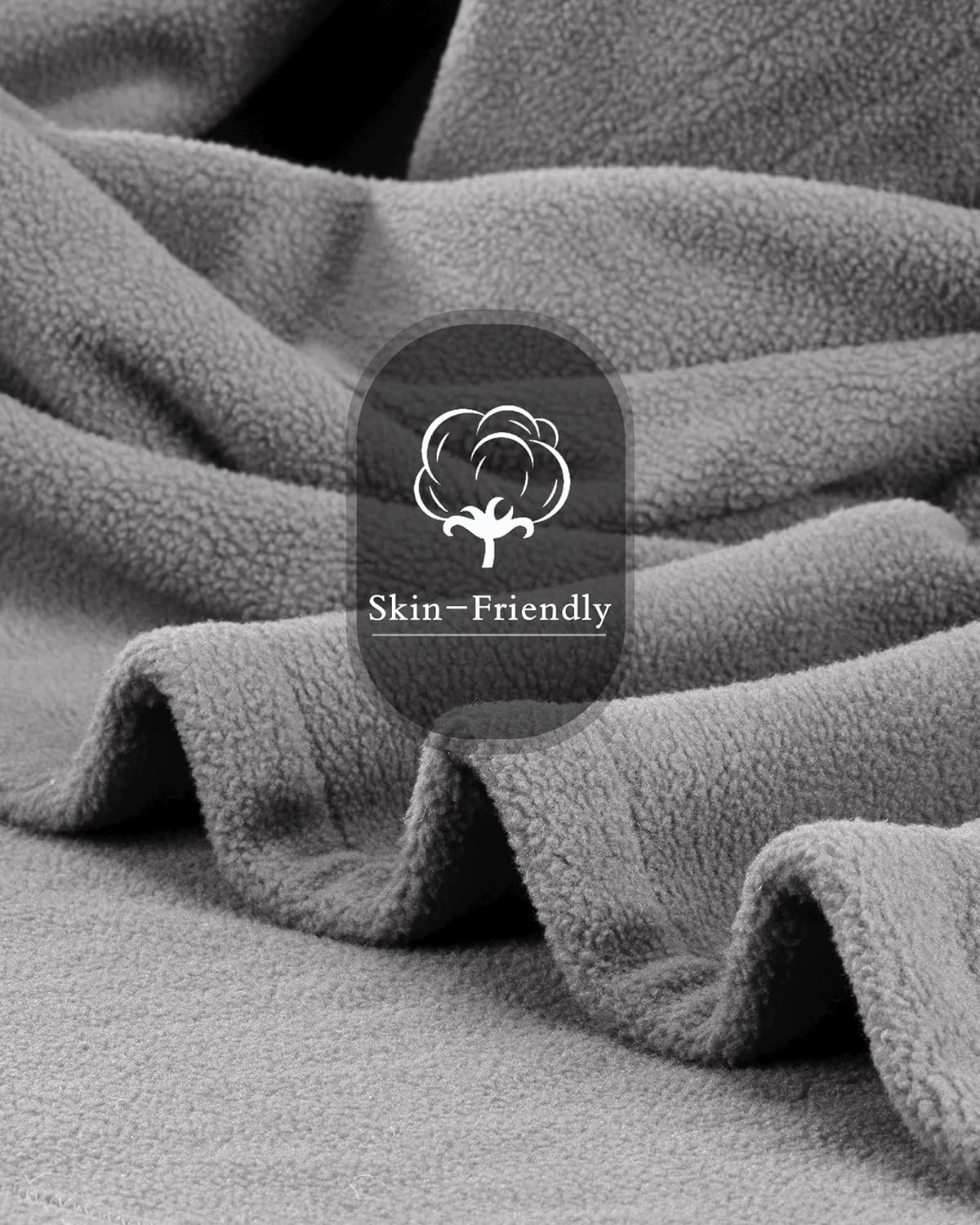Electric Heated Blanket 72"x84" Full Size Warm Heating Blanket for Whole Body, 4 Heating Levels and 10 Hours Auto-Off Overheating Protection, Grey