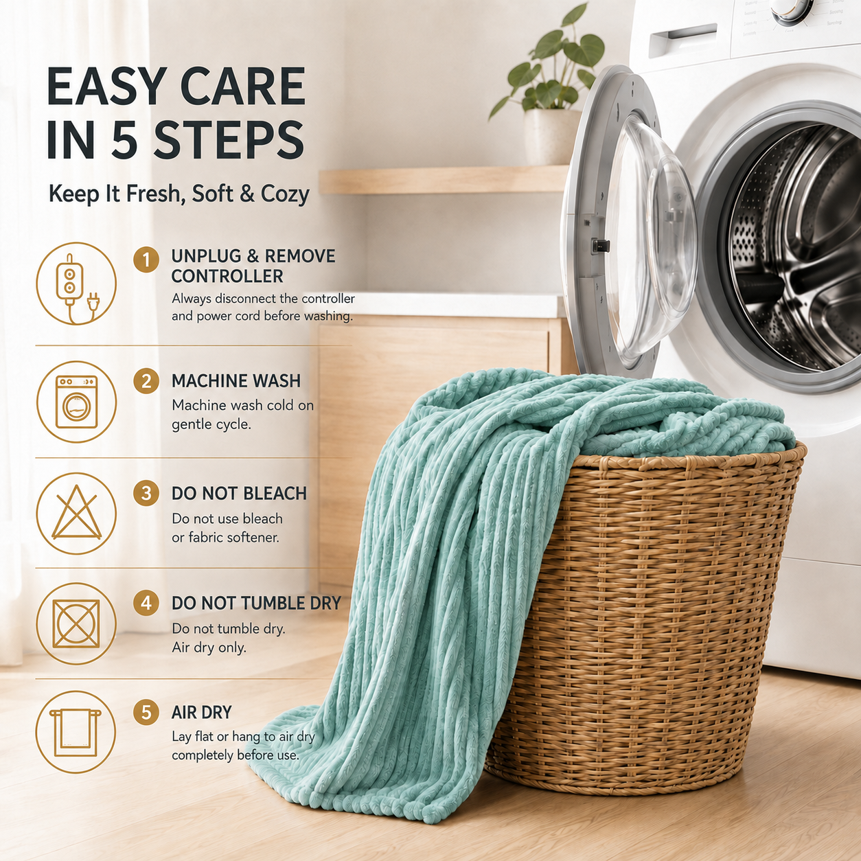 SUNNY HEAT Electric Heated Blanket 62"x84" Twin Size Flannel Machine Washable, Warm and Cozy all Night,9 Heating Levels & 1-10 Hours Auto Off -Pea Green