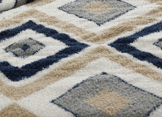 SUNNY HEAT Electric Heated Blanket Throw size 50''x60'' Warm Machine Washable- Afghani style
