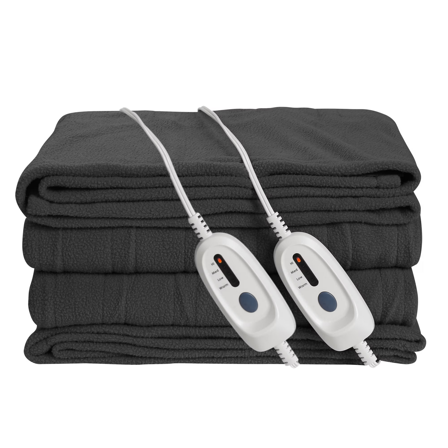 Electric Heated Blanket 84'' x 90'' Queen Size Polar Fleece – Machine Washable, Fast Heating & Overheat Protection, Multi-Scenario Use, Dark Gray